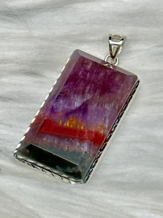 AAA Auralite 23 Pendant – Sterling Silver Setting & Hook, Rare High-Vibration Crystal