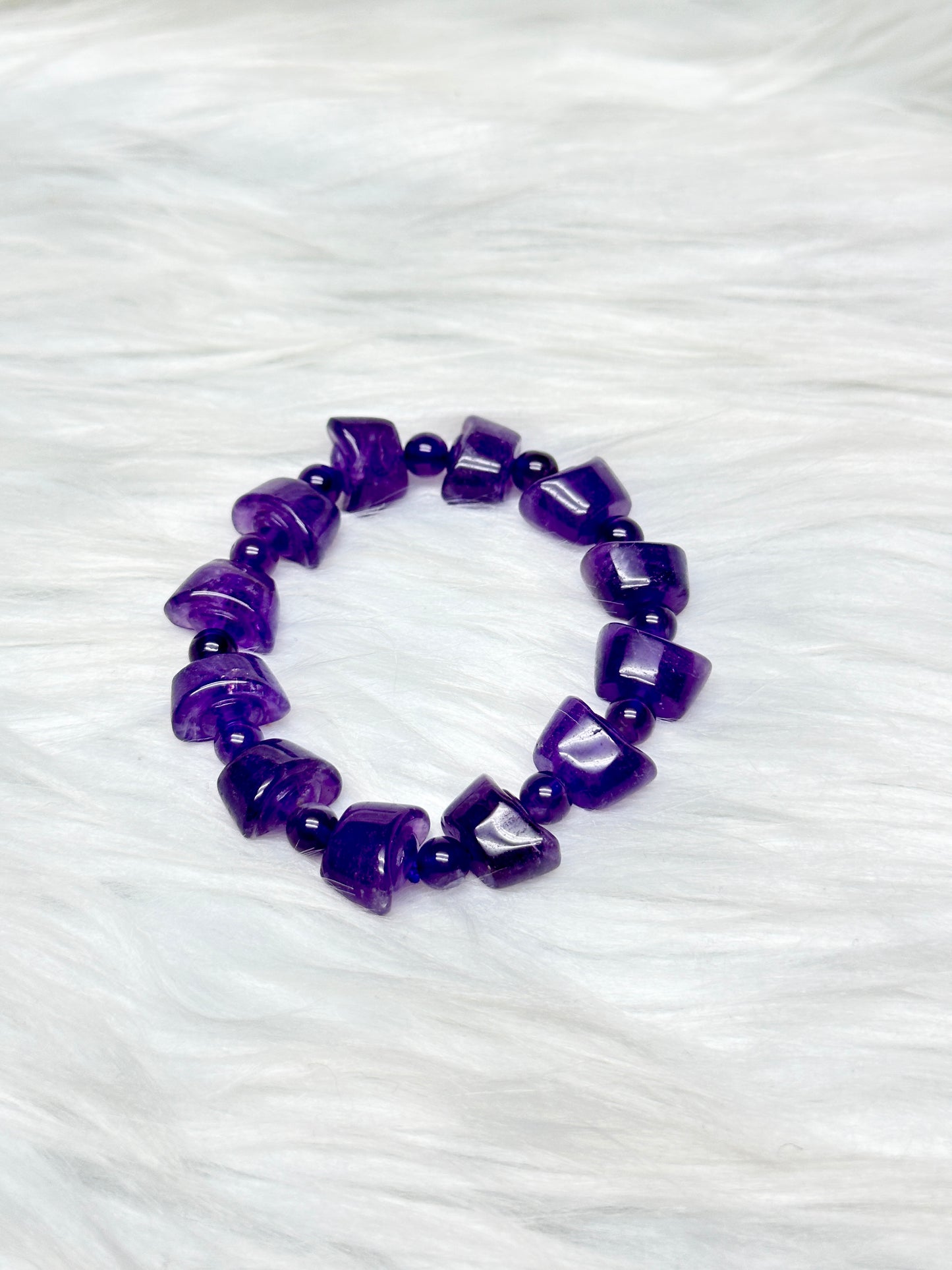 High Quality Amethyst Crystal Bracelet – Feng Shui Wealth & Protection Bracelet, Natural Gemstones