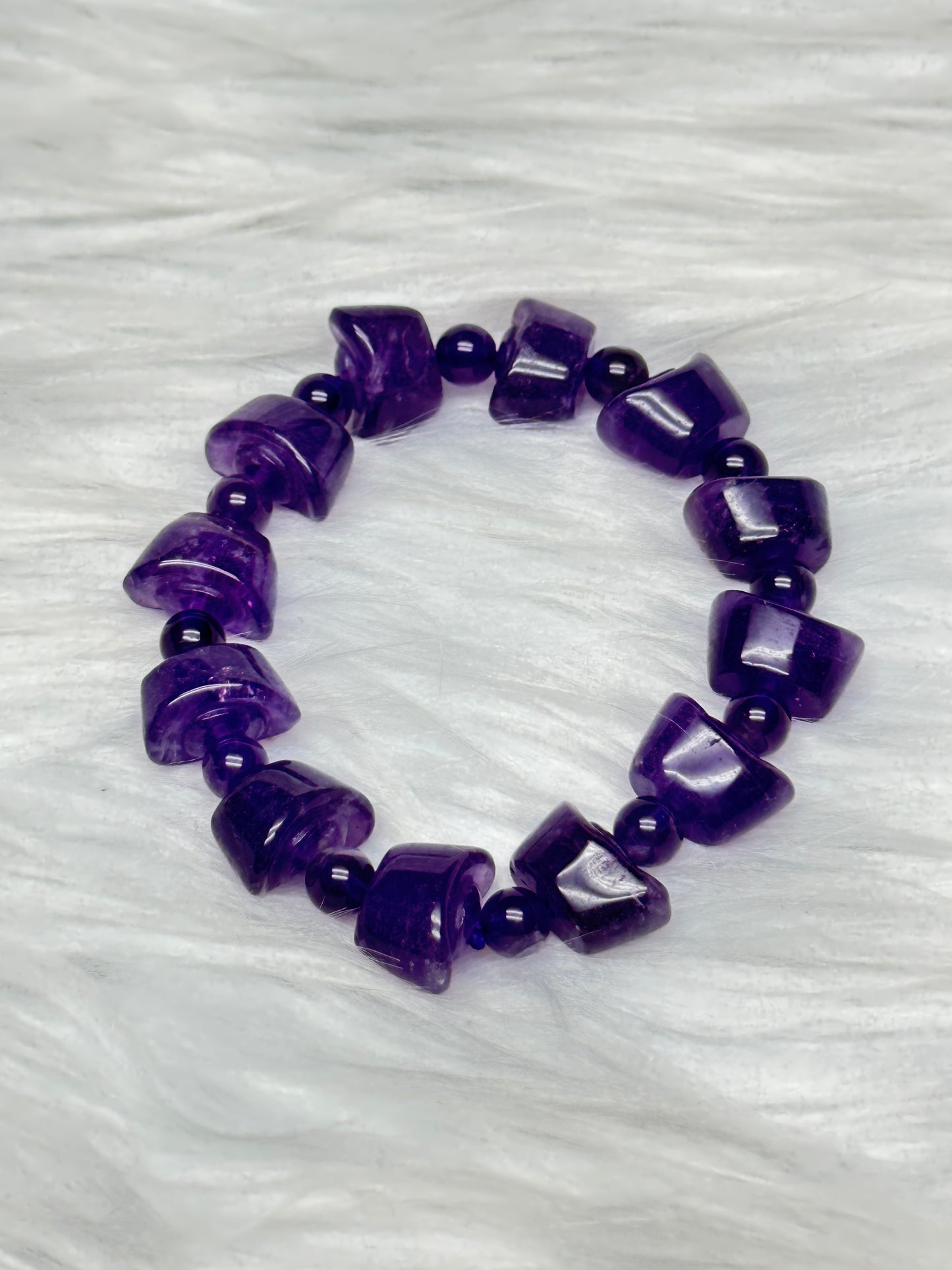 High Quality Amethyst Crystal Bracelet – Feng Shui Wealth & Protection Bracelet, Natural Gemstones