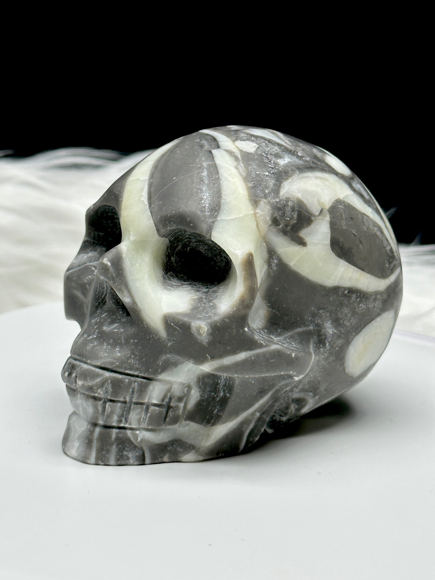 Picasso Jasper Hand Carved Crystal Skull - Realistic, Rare, Crystal Healing