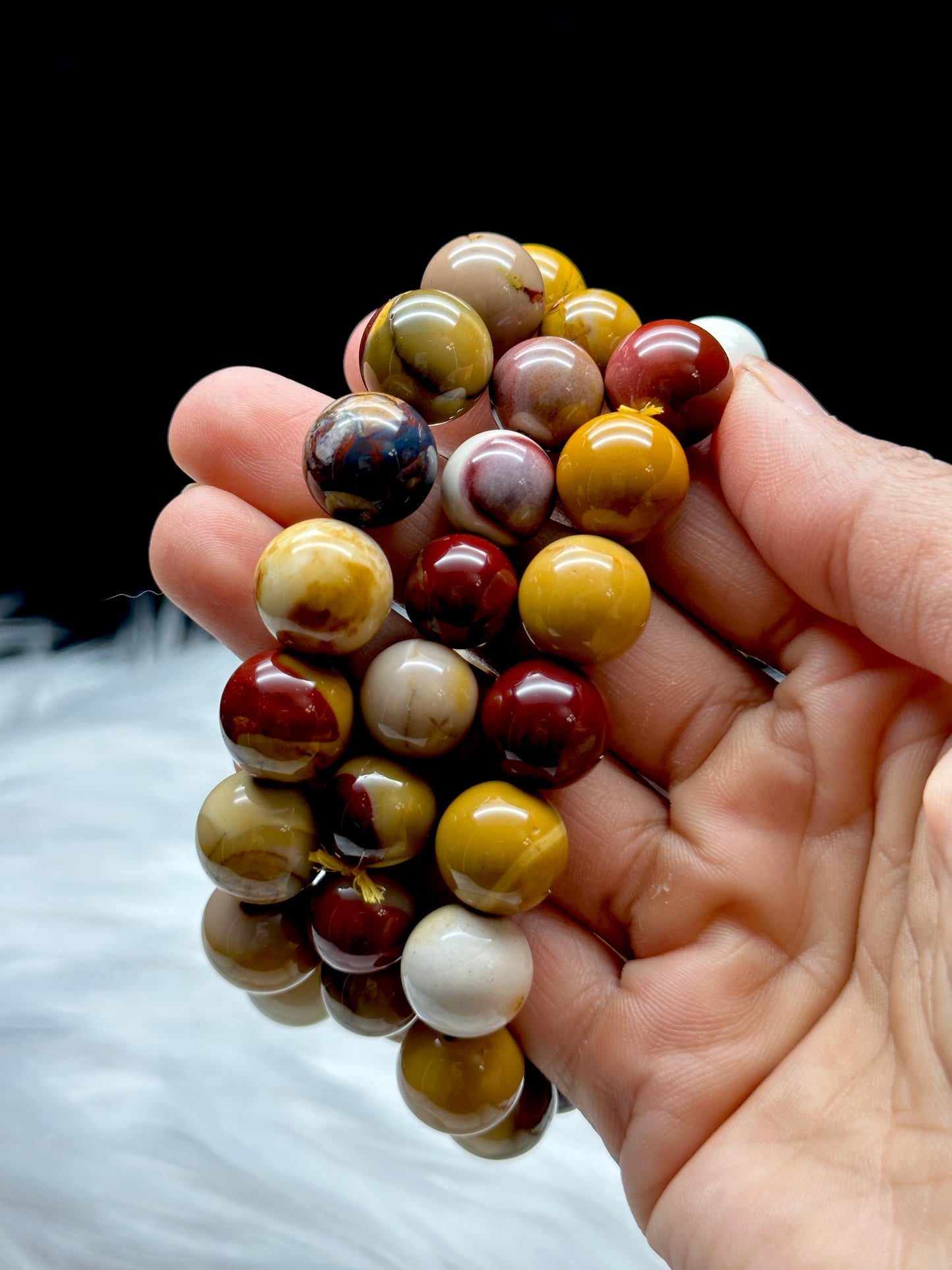 Premium Mookaite Jasper Crystal Bracelet - 10mm Bead Size