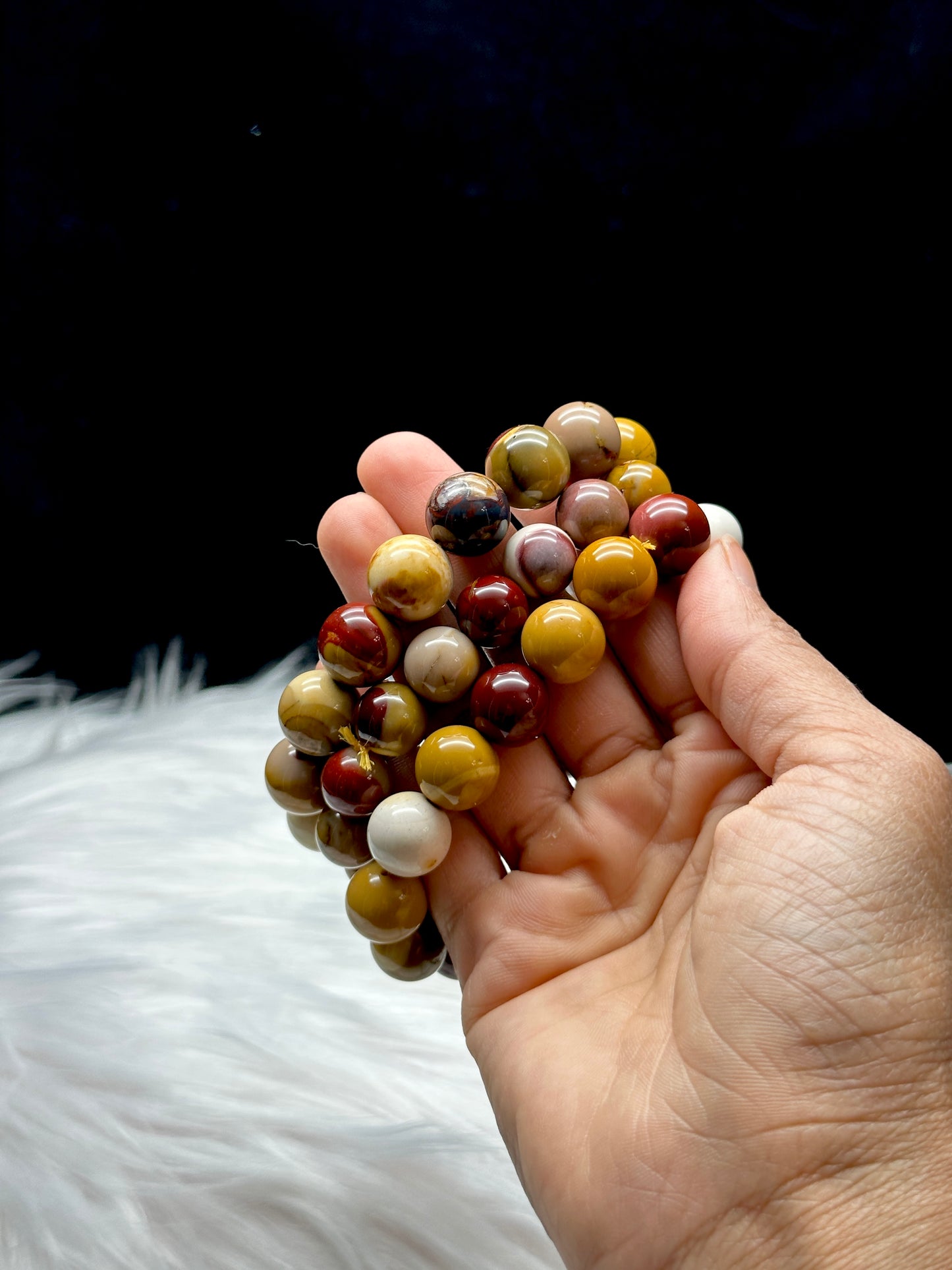 Premium Mookaite Jasper Crystal Bracelet - 10mm Bead Size