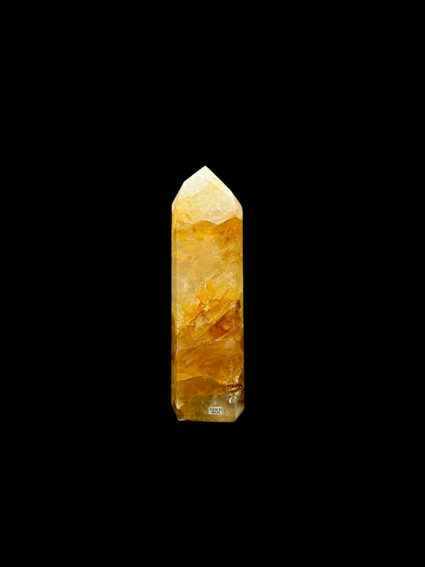 Large Golden Healer Crystal Tower – 689 Grams, 7.5 Inches Tall Natural Quartz Point