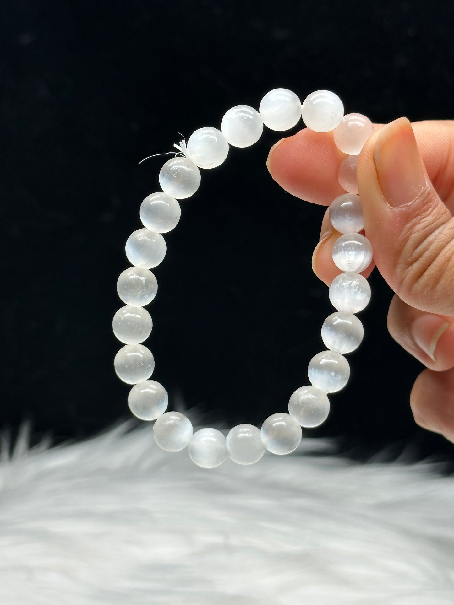 Divine Harmony Selenite Crystal Bracelet - Unleash Healing Energy - 8mm Beads