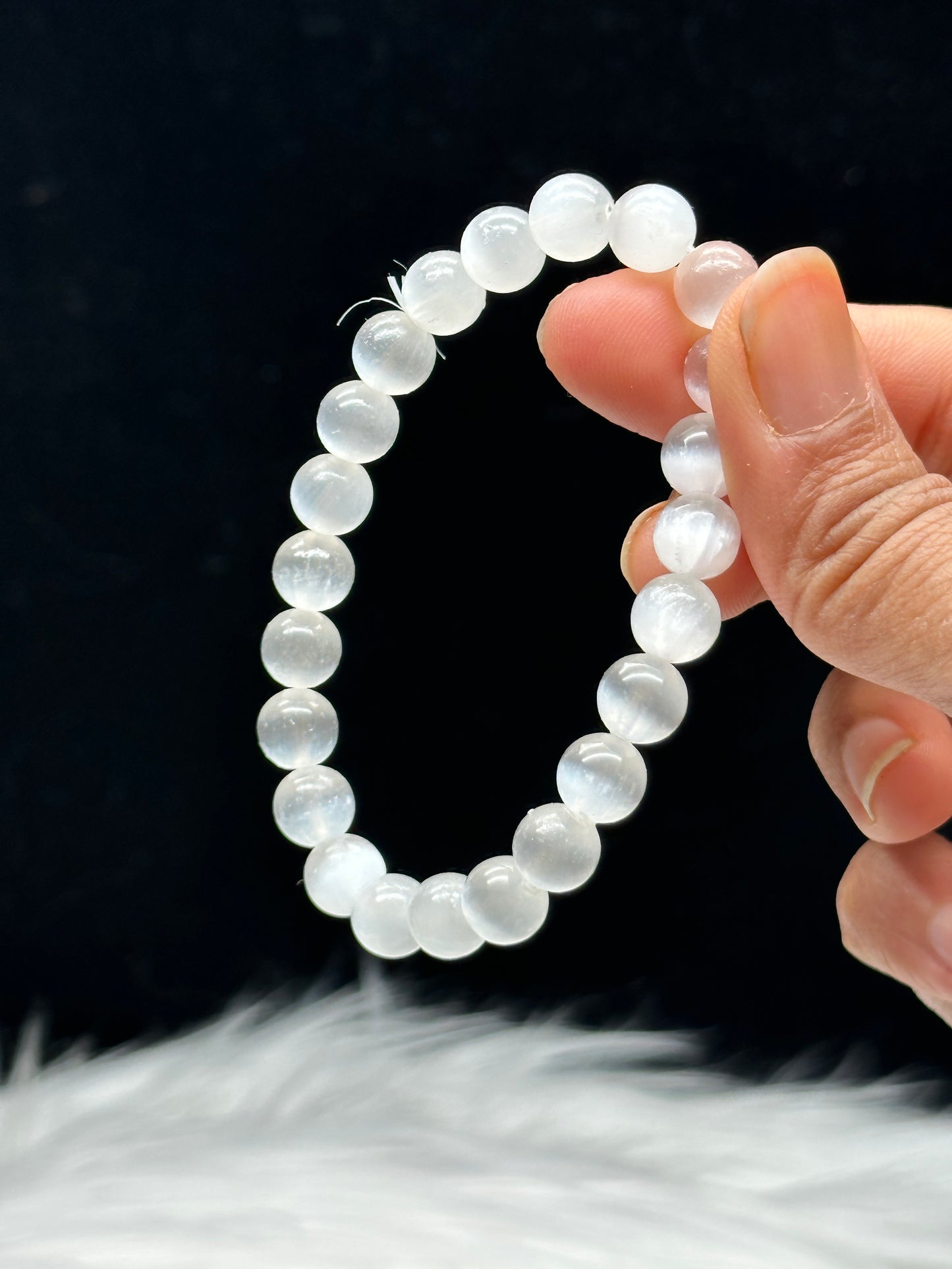 Divine Harmony Selenite Crystal Bracelet - Unleash Healing Energy - 8mm Beads