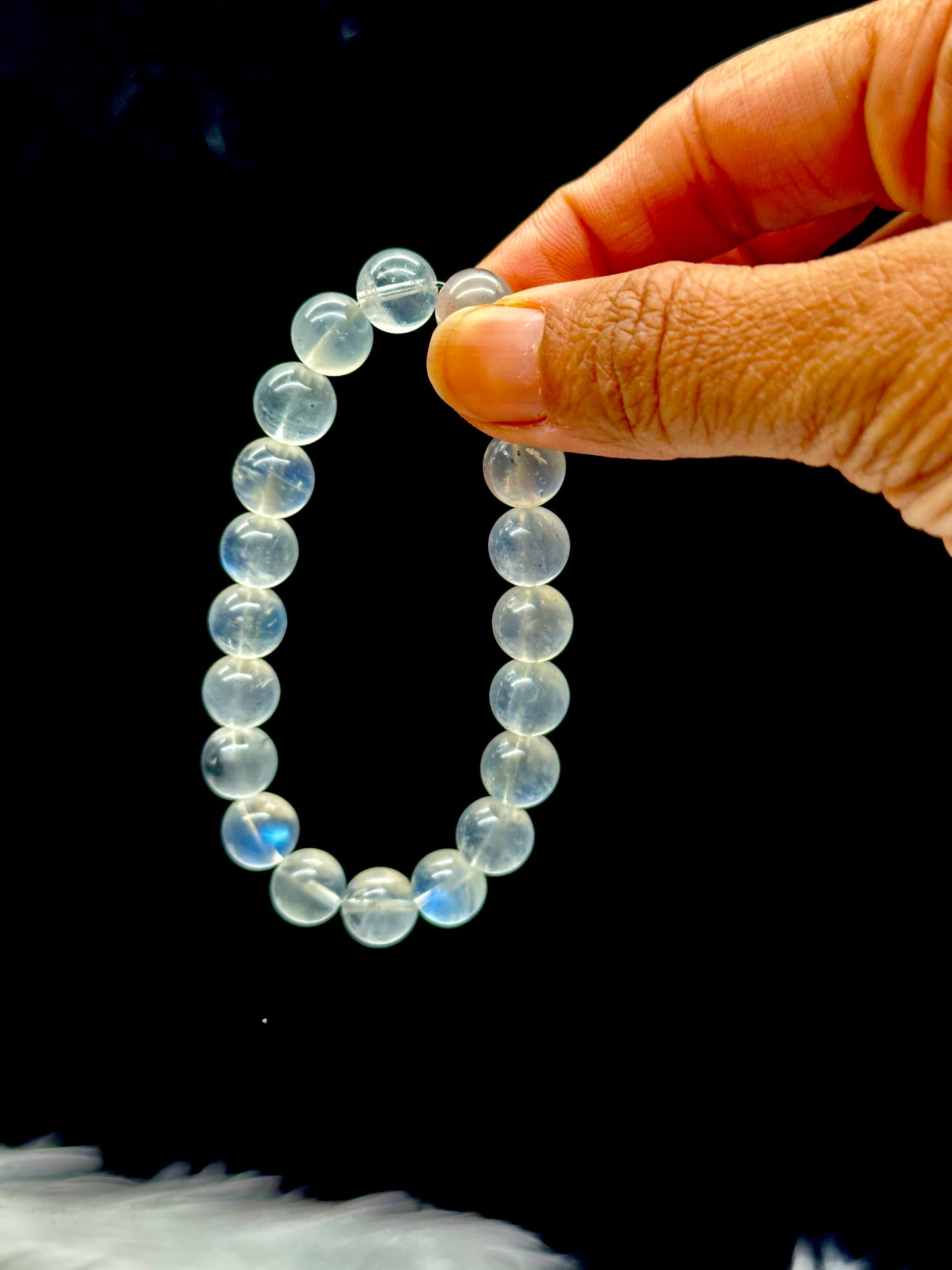 Discover Serenity with Our High-Quality Moonstone Crystal Bracelet - 9mm bead size