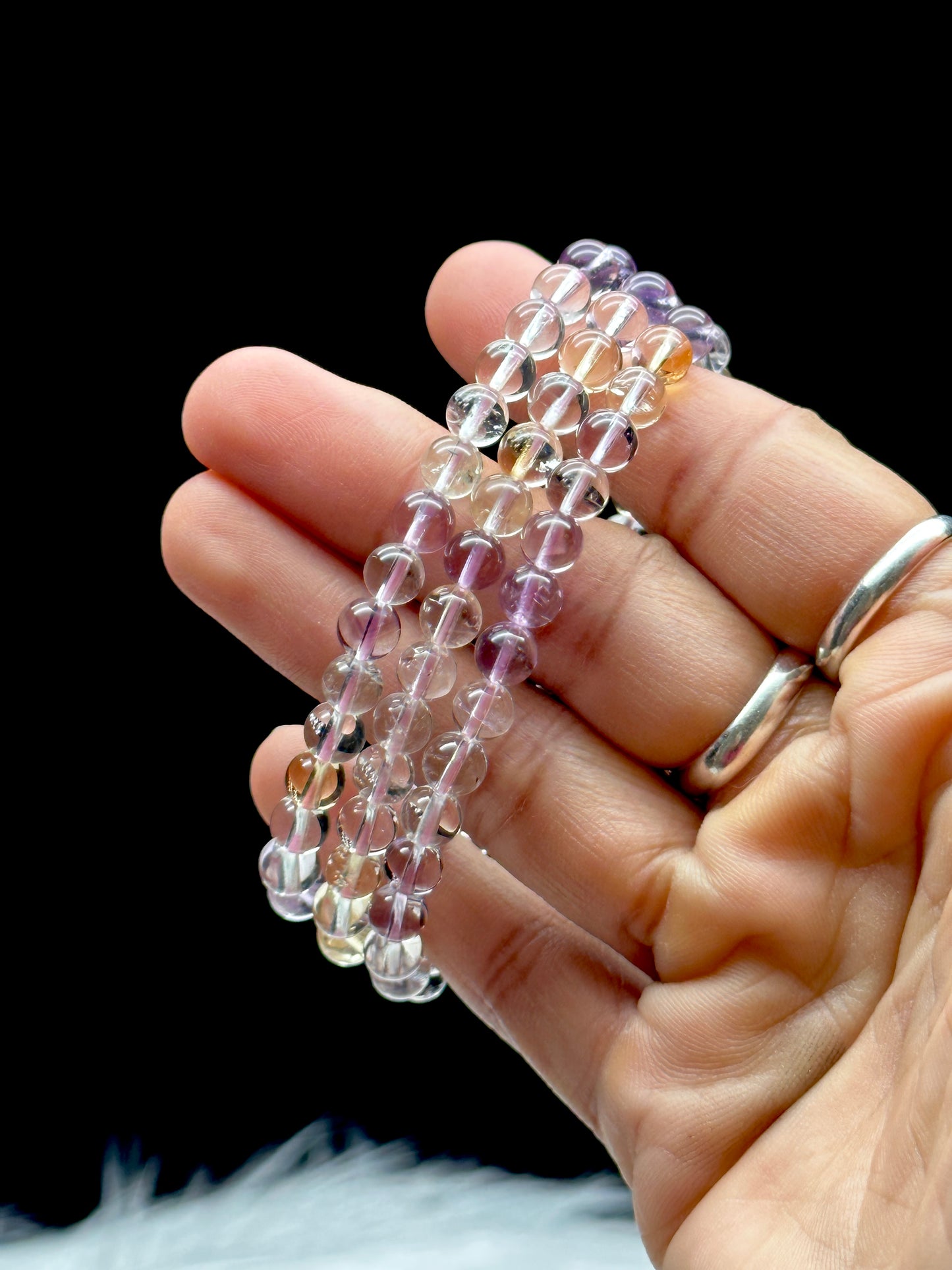 High-Quality Ametrine Crystal Bracelet - 6mm Beads | Handpicked for Maximum Healing Vibes!