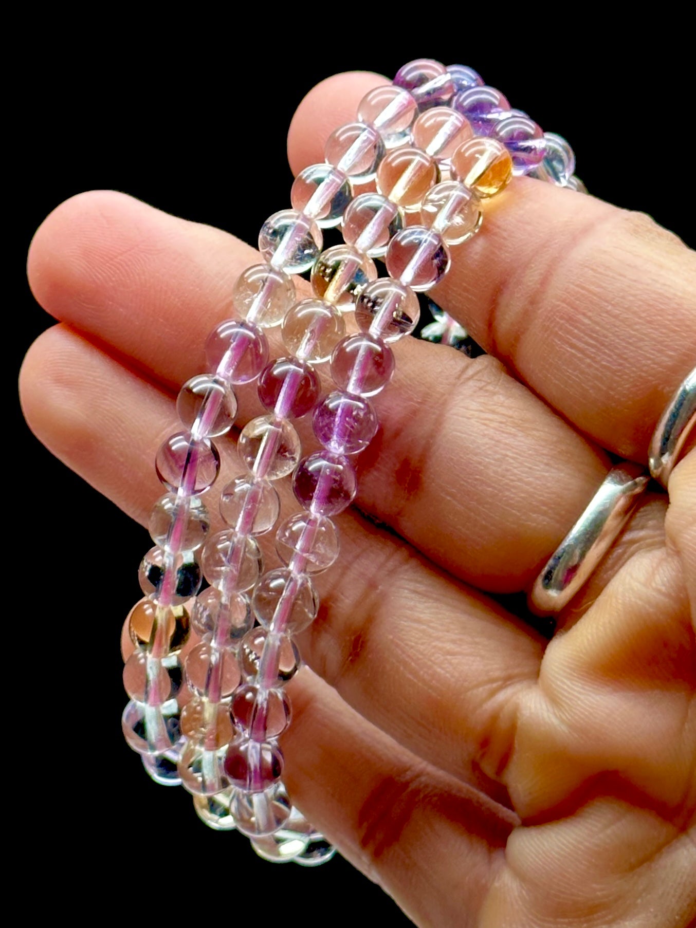 High-Quality Ametrine Crystal Bracelet - 6mm Beads | Handpicked for Maximum Healing Vibes!