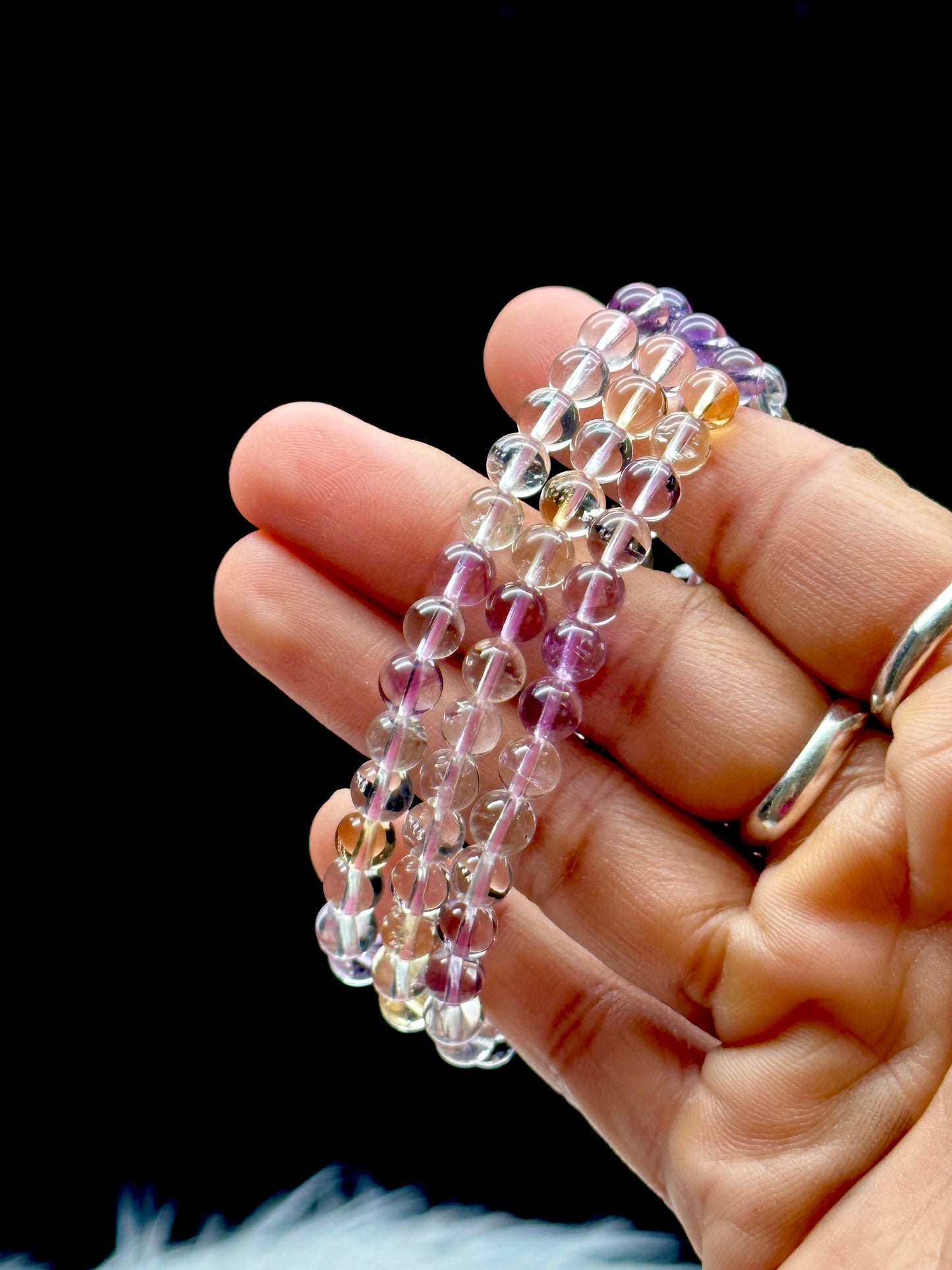 High-Quality Ametrine Crystal Bracelet - 6mm Beads | Handpicked for Maximum Healing Vibes!