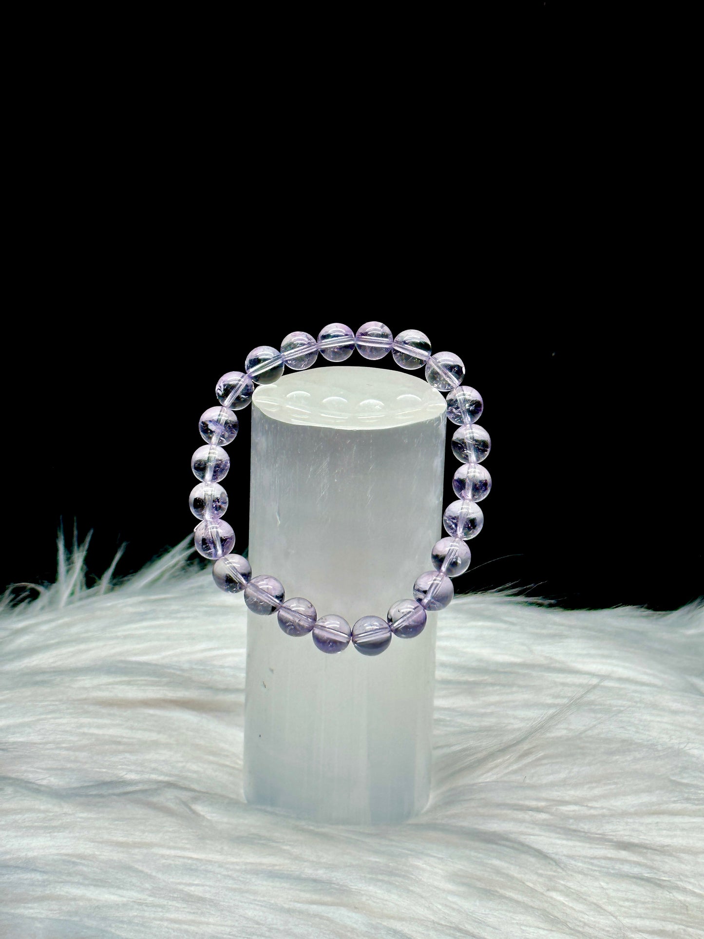 Rare Imperial Purple Topaz Crystal Bracelet - Unleash Healing Energy with Every Bead - 8mm Bead Size