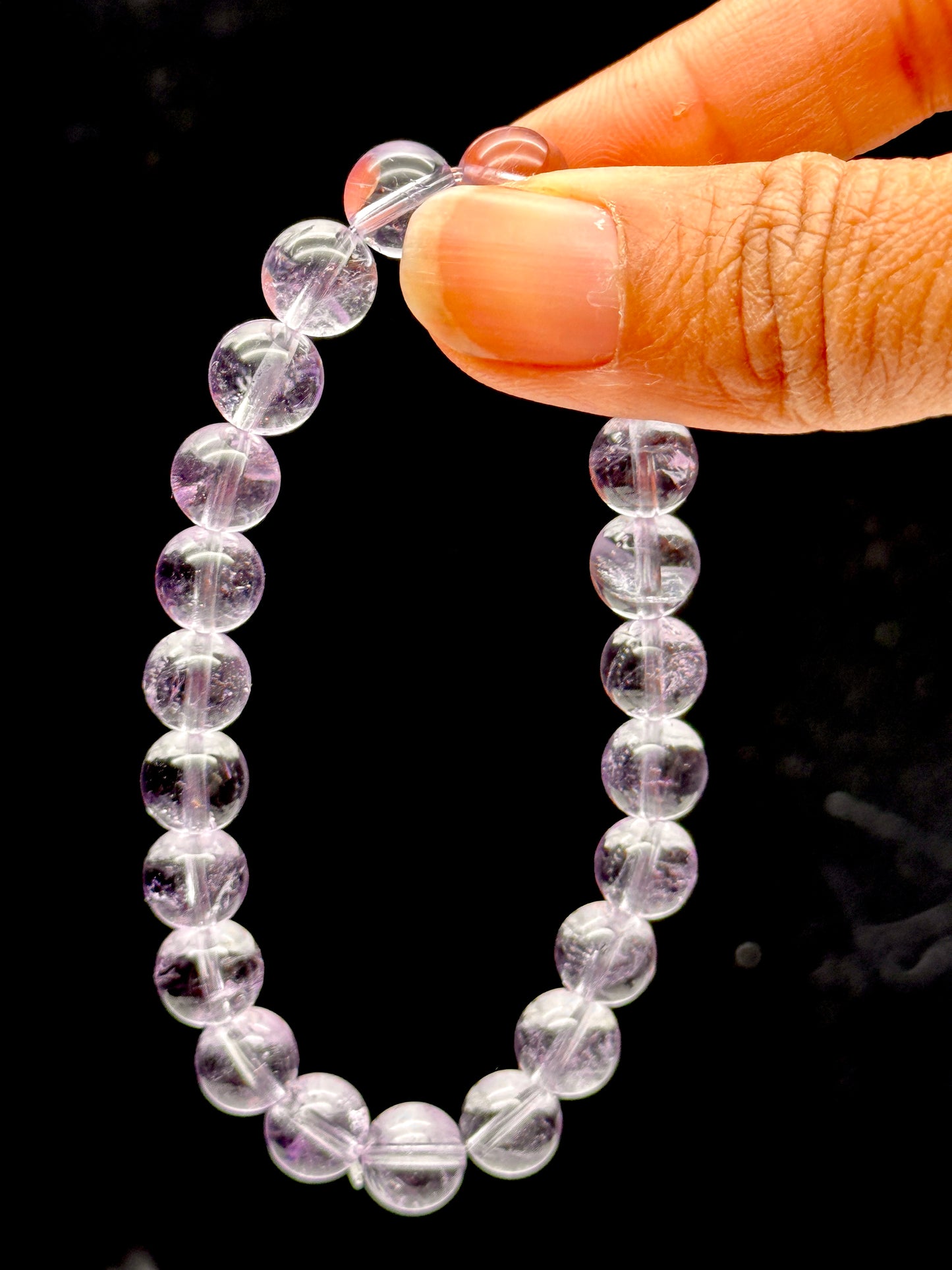 Rare Imperial Purple Topaz Crystal Bracelet - Unleash Healing Energy with Every Bead - 8mm Bead Size