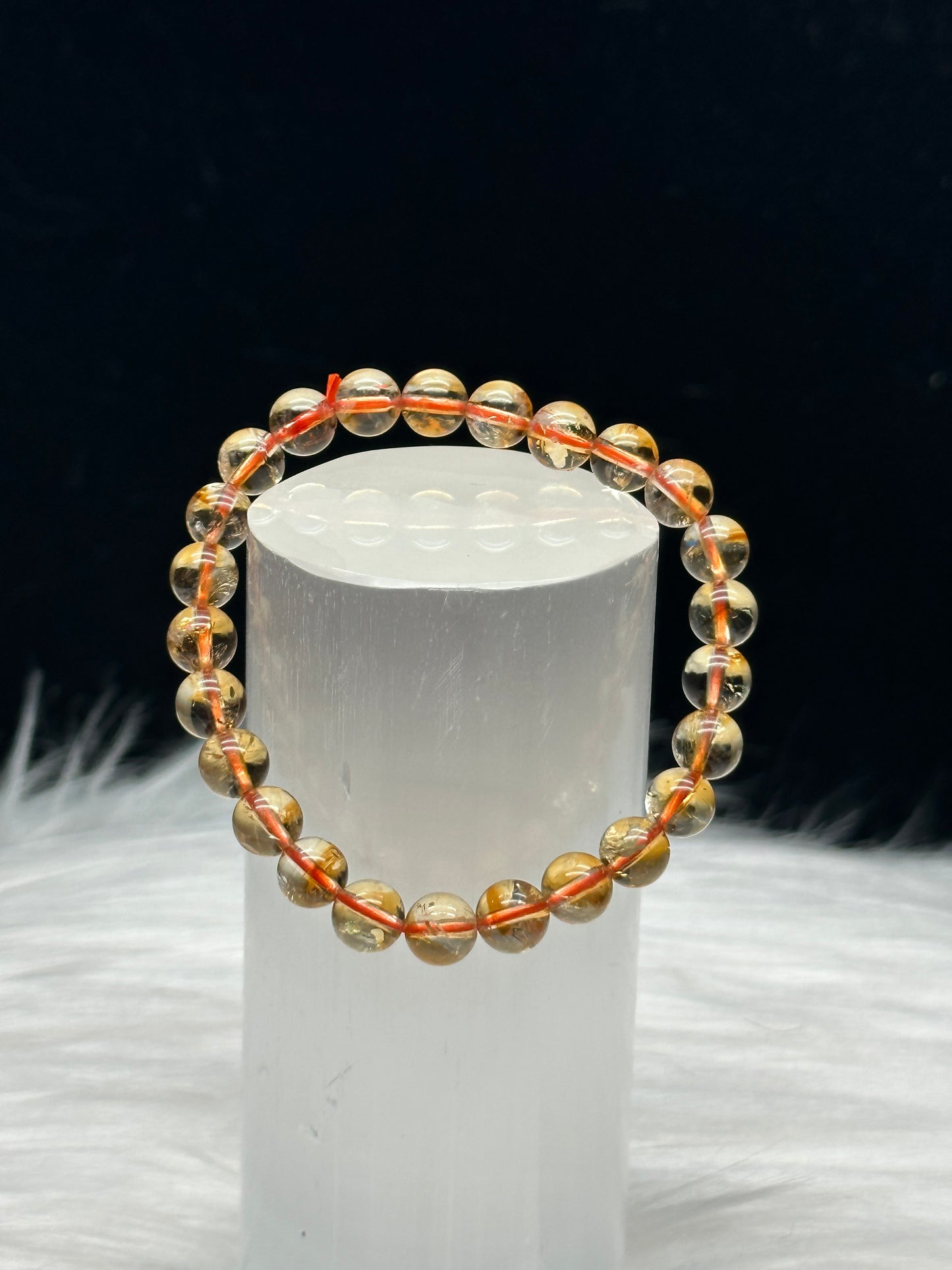 Radiant Brazilian Citrine Crystal Bracelet - Unleash the Sun's Energy in Every Bead