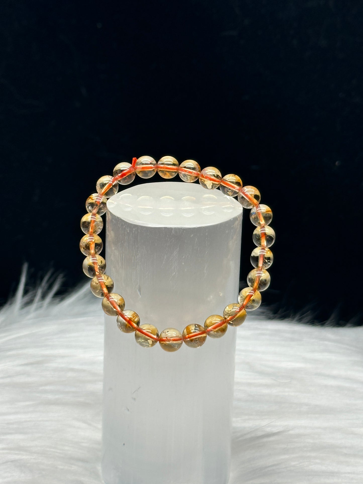 Radiant Brazilian Citrine Crystal Bracelet - Unleash the Sun's Energy in Every Bead