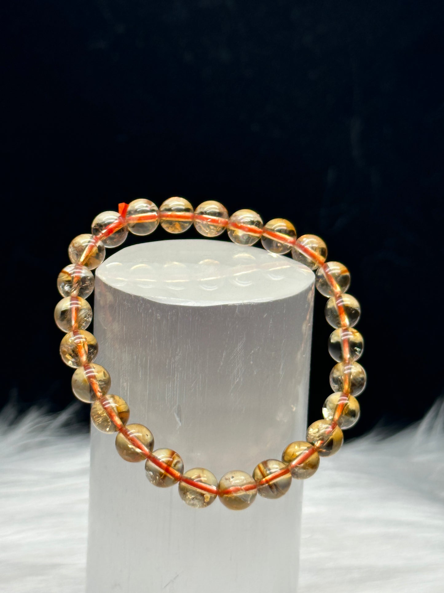 Radiant Brazilian Citrine Crystal Bracelet - Unleash the Sun's Energy in Every Bead