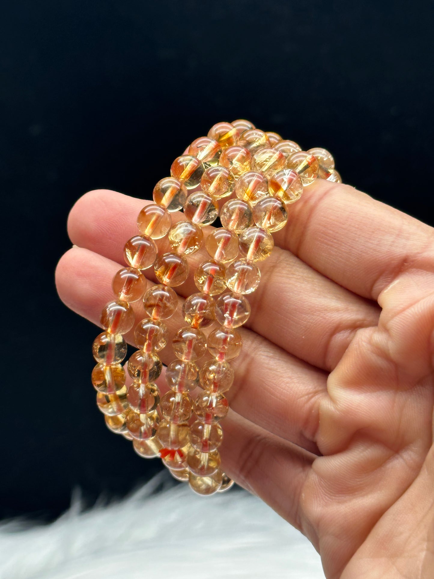 Radiant Brazilian Citrine Crystal Bracelet - Unleash the Sun's Energy in Every Bead