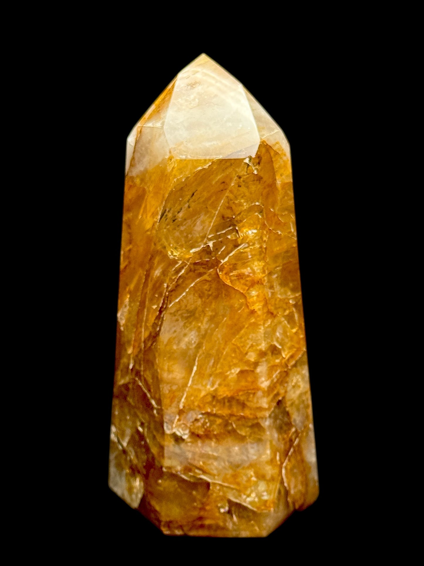 Large Golden Healer Quartz Point Tower – 6.4 Inches Tall, 784 Grams