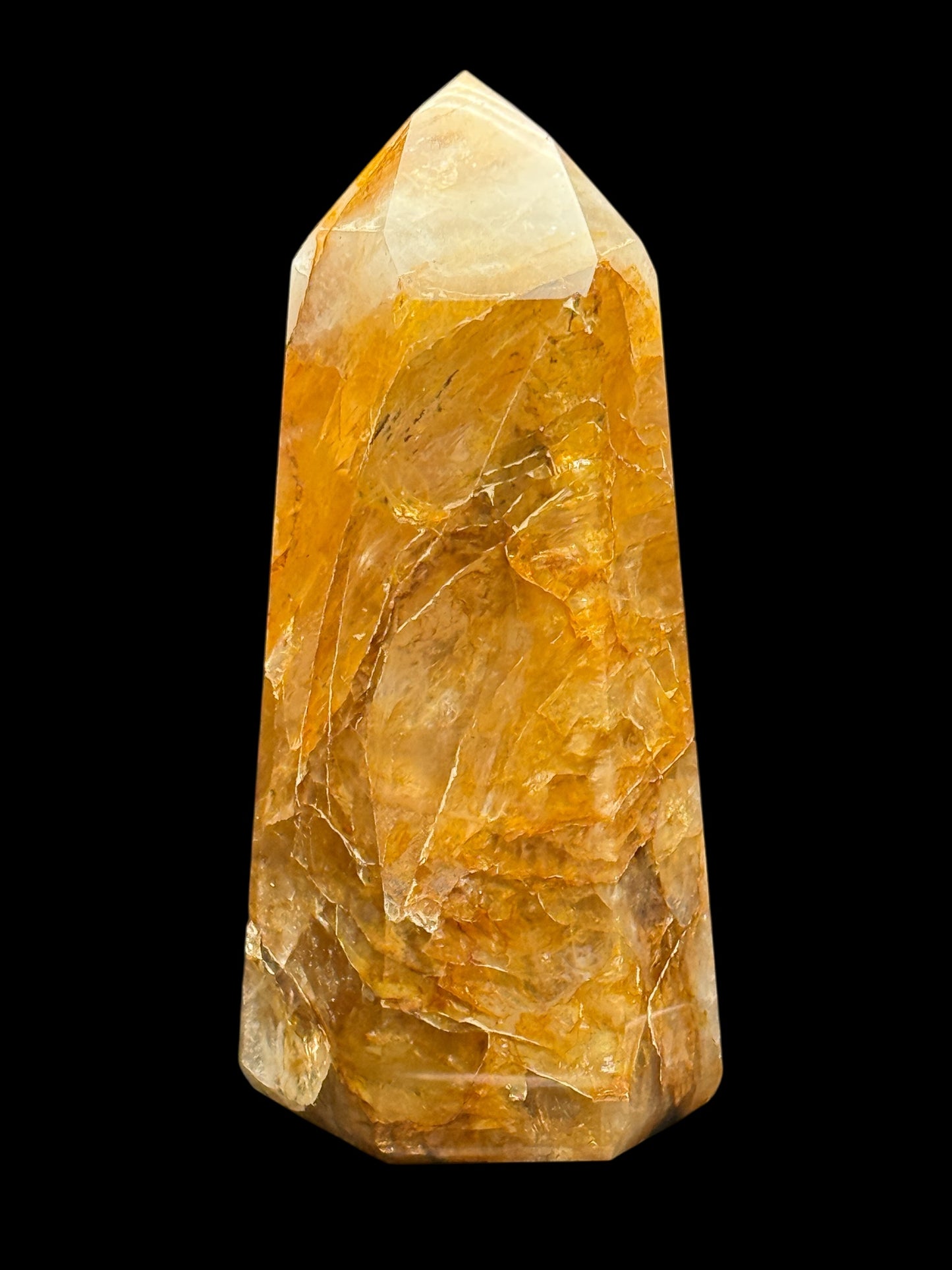 Large Golden Healer Quartz Point Tower – 6.4 Inches Tall, 784 Grams