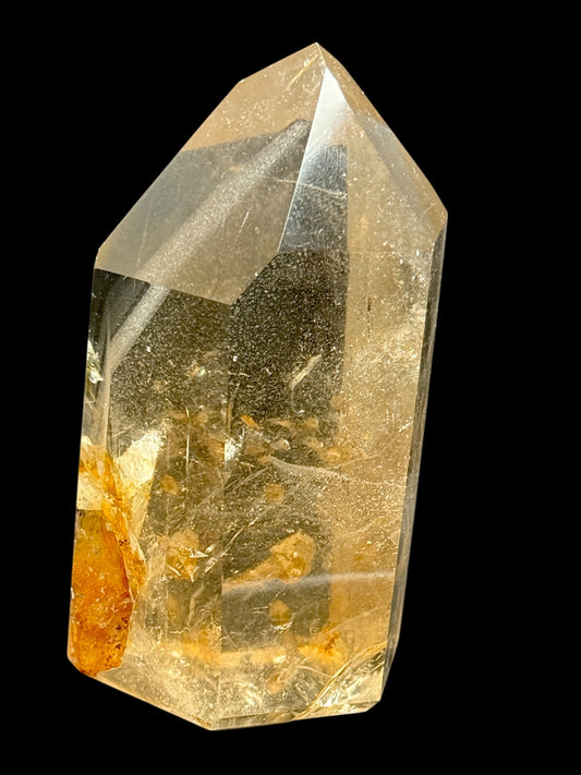 Rare High-Quality Citrine Crystal Point with Internal Phantom – 415g, 4.4 Inches Tall