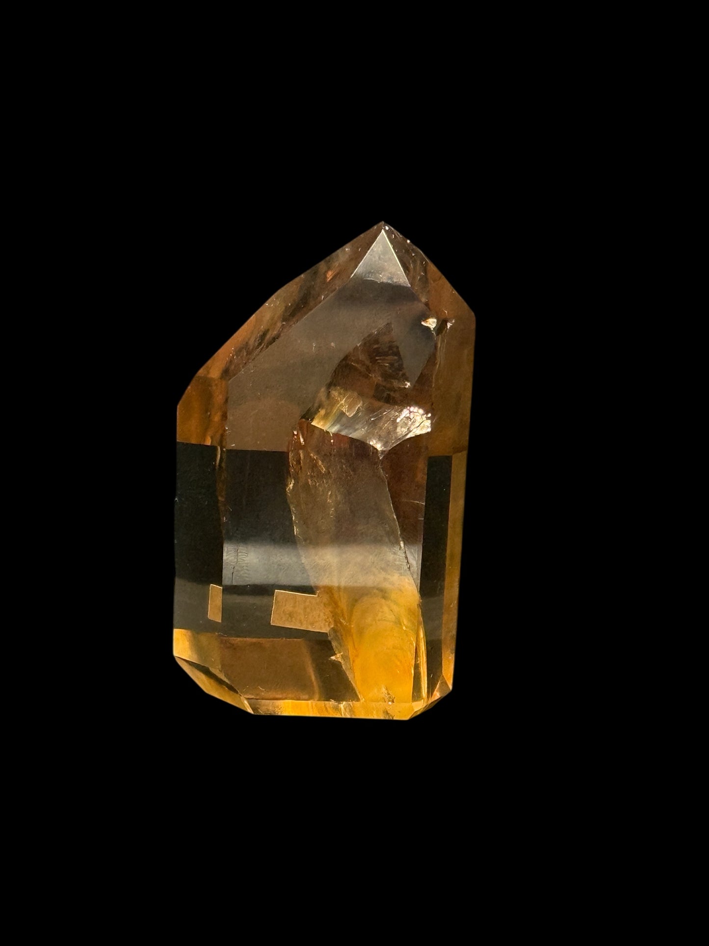 AAA Grade Citrine Crystal Tower – 3.5" Natural Point for Abundance & Energy Healing