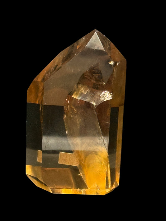 AAA Grade Citrine Crystal Tower – 3.5" Natural Point for Abundance & Energy Healing