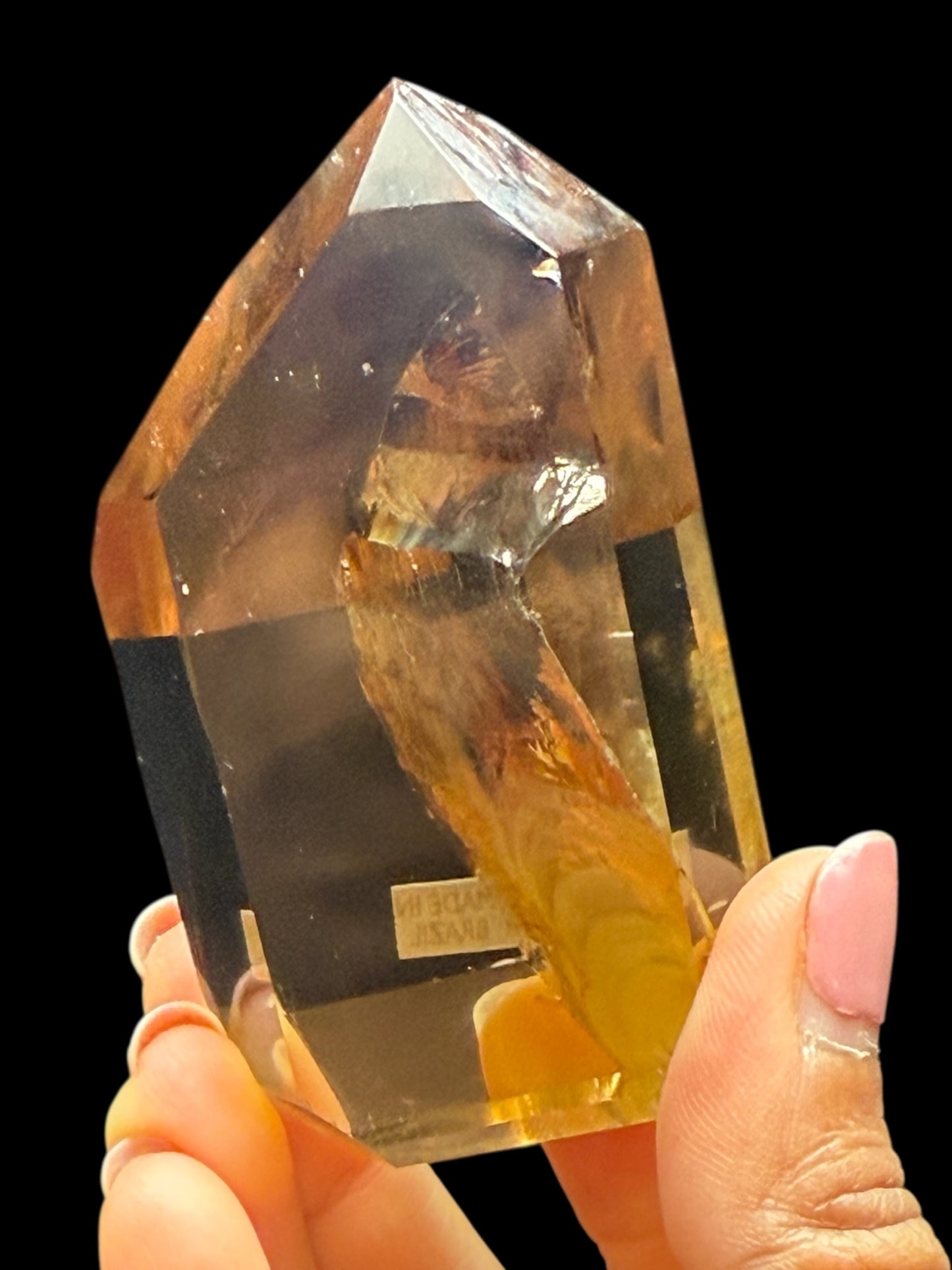 AAA Grade Citrine Crystal Tower – 3.5" Natural Point for Abundance & Energy Healing