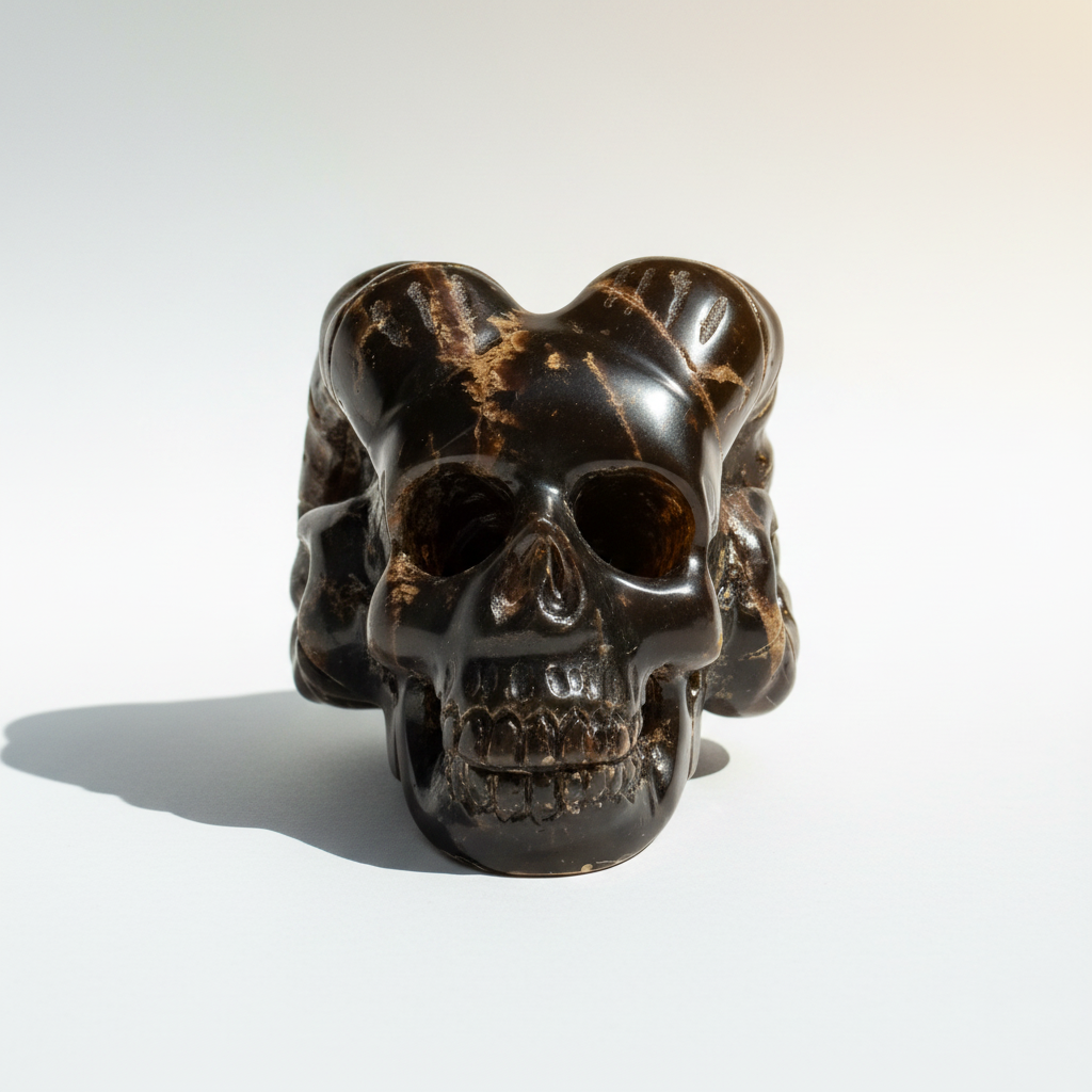 Dominican Blue Amber Skull Bright Product Image