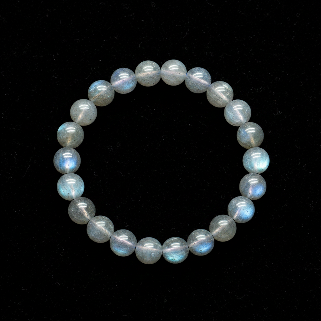 Labradorite Bracelet - Flat Lay