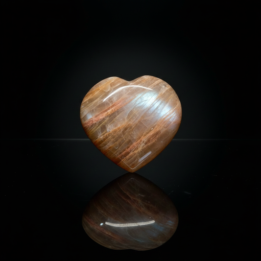 Peach Moonstone Heart – Dark Studio