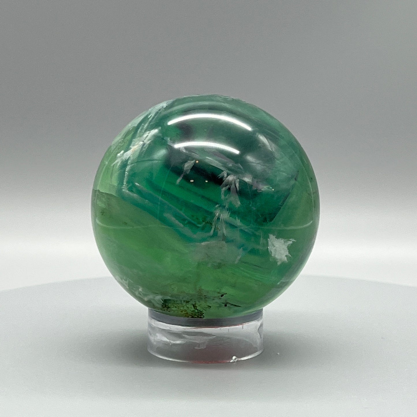 Large Rainbow Fluorite Sphere |  Rainbow Fluorite Crystal Sphere | Fluorite Crystal Ball