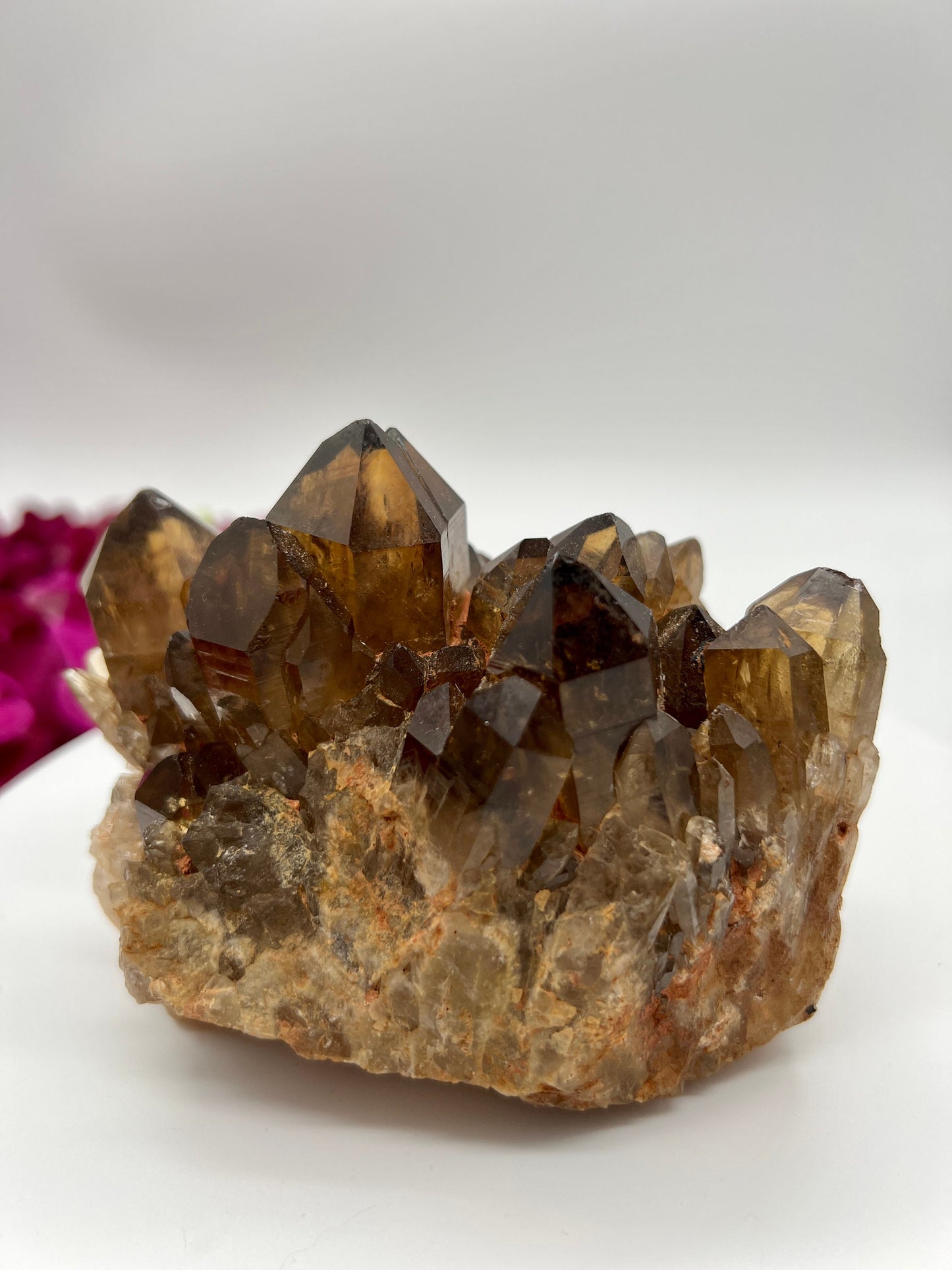 Large Kundalini Congo Citrine Cluster | Natural Citrine Kundalini Quartz Cluster