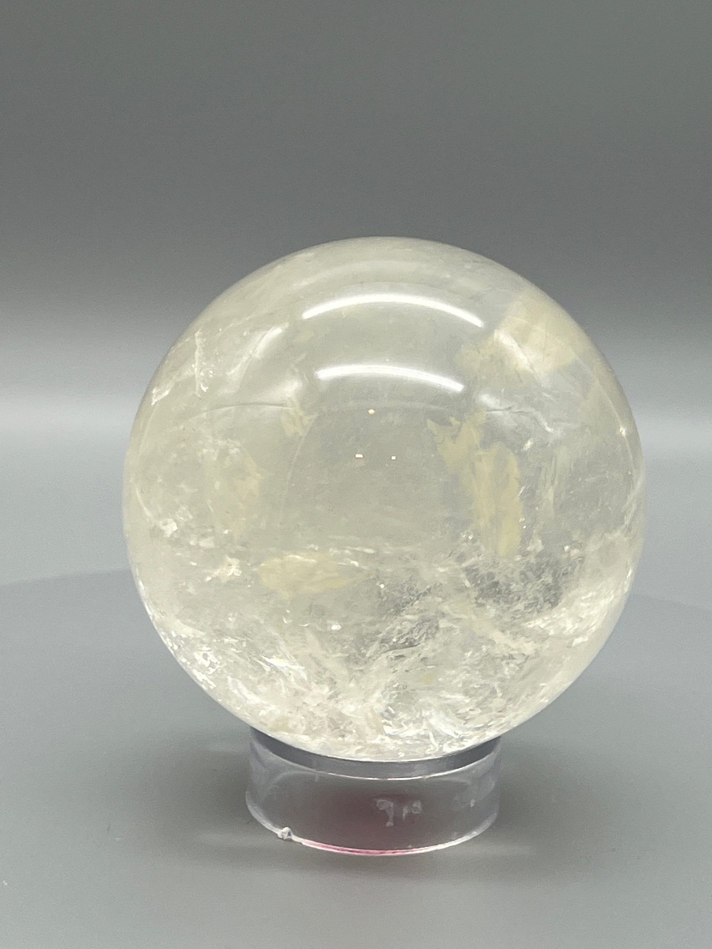 Natural clear quartz crystal Ball | Clear Quartz Crystal sphere - 2.5 inches diameter