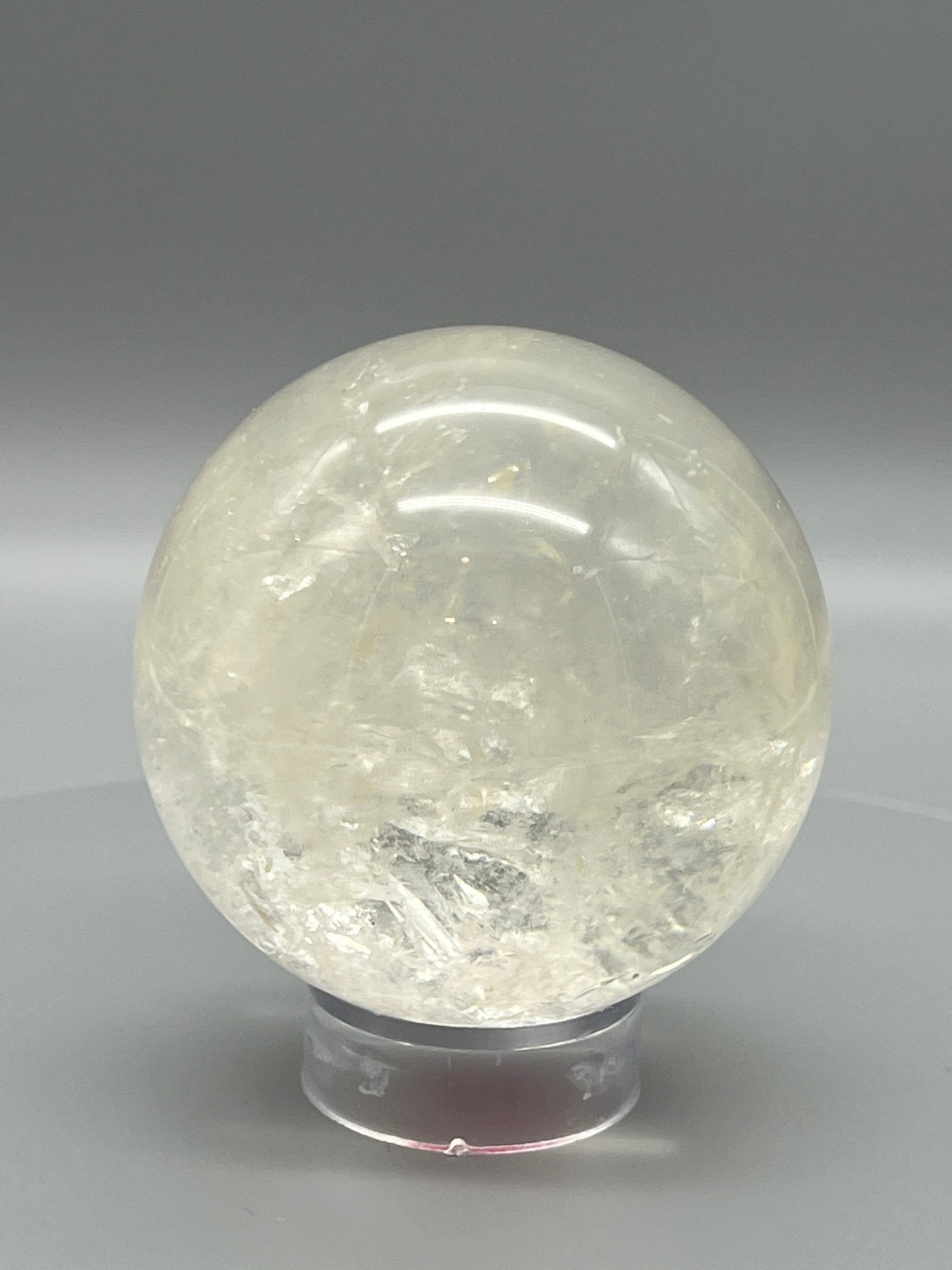 Natural clear quartz crystal Ball | Clear Quartz Crystal sphere - 2.5 inches diameter