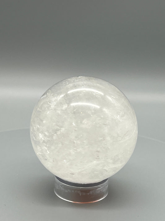 AAA grade Natural Clear Quartz Crystal Sphere | Clear Quartz Sphere | Clear Quartz Ball - 2.5 inches diameter