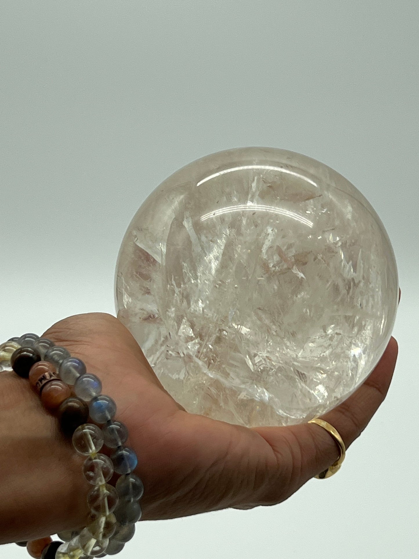 Large Natural Clear Quartz Sphere | Crystal ball -