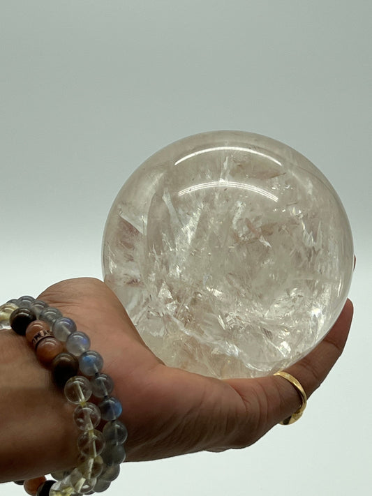 Large Natural Clear Quartz Sphere | Crystal ball -