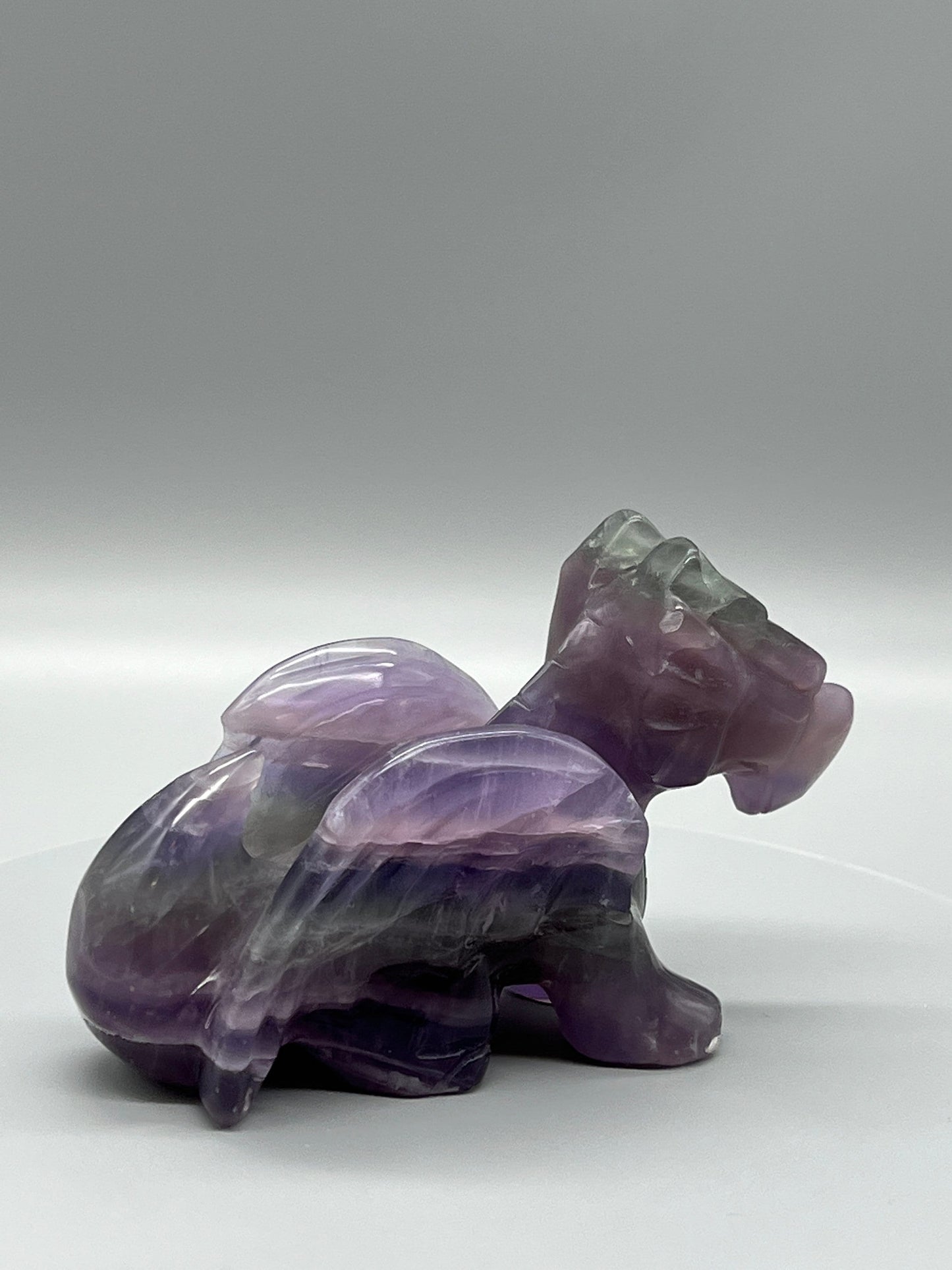 Fluorite Dragon Carving | Rainbow Fluorite Dragon |Dragon Carving