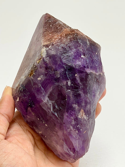 Thunder Bay Amethyst Point from Canada, Hematite Coated Amethyst Point, Hematite coated Amethyst wand