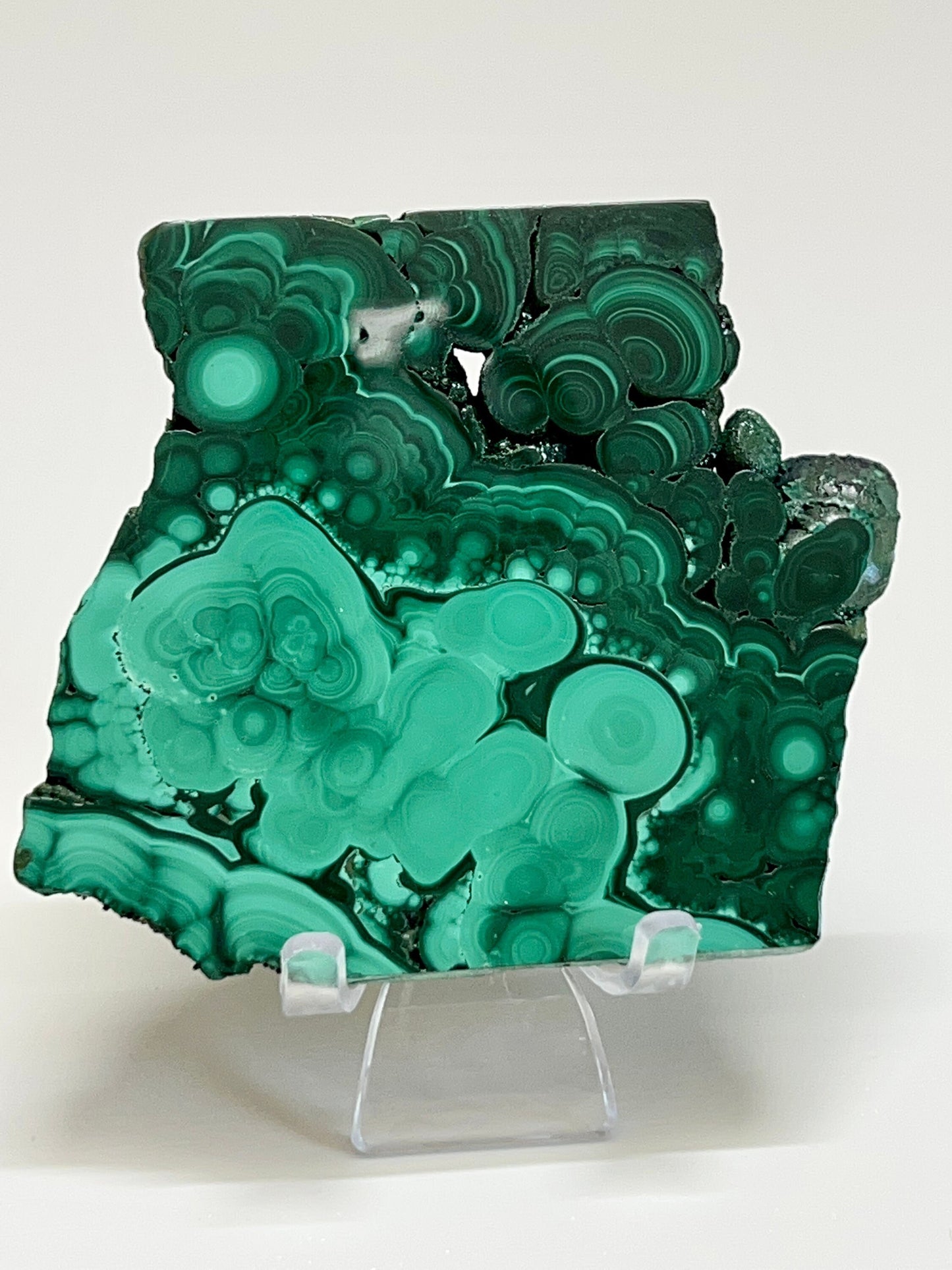 Malachite slab with beautiful banding