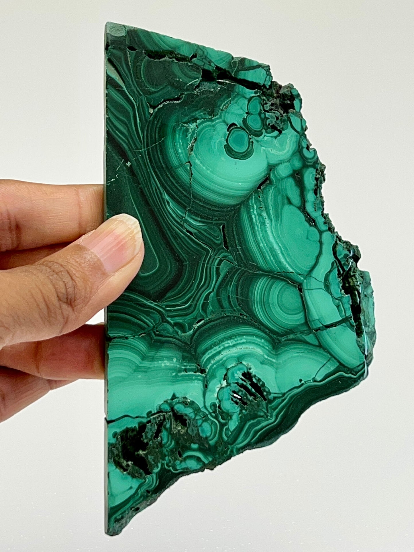 Malachite slab