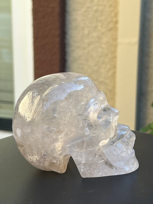 Beautiful high quality clear quartz skull