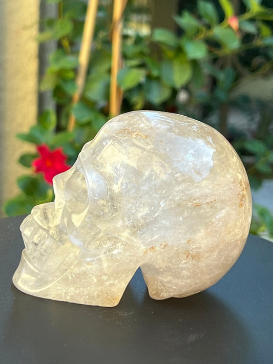 Beautiful high quality clear quartz skull