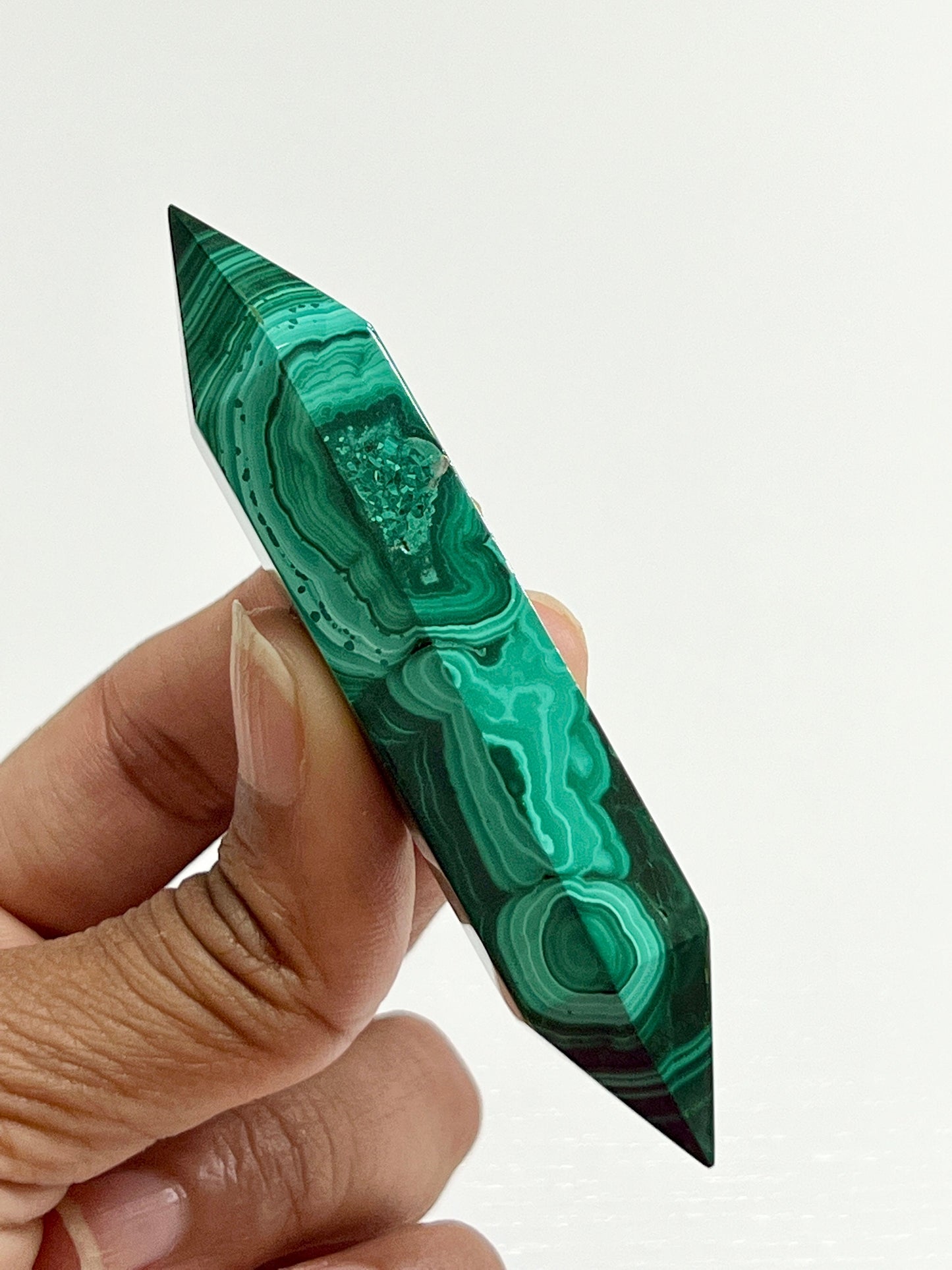 High quality Natural Malachite DT wand