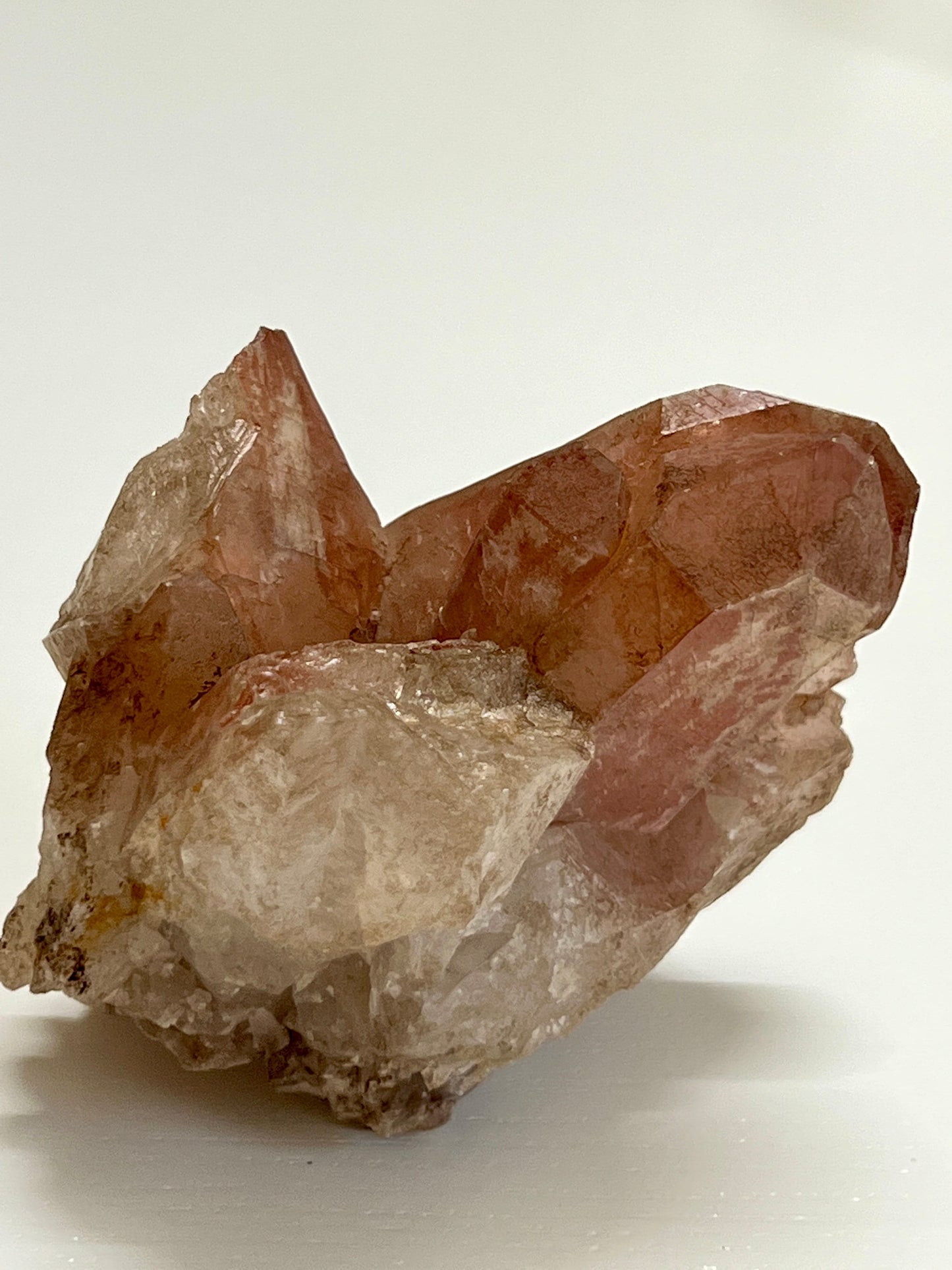 Dreamcoat Lithium Lemurian cluster, Lithium Lemurian,  Pink Lithium cluster, Scarlet Temple Lemurian