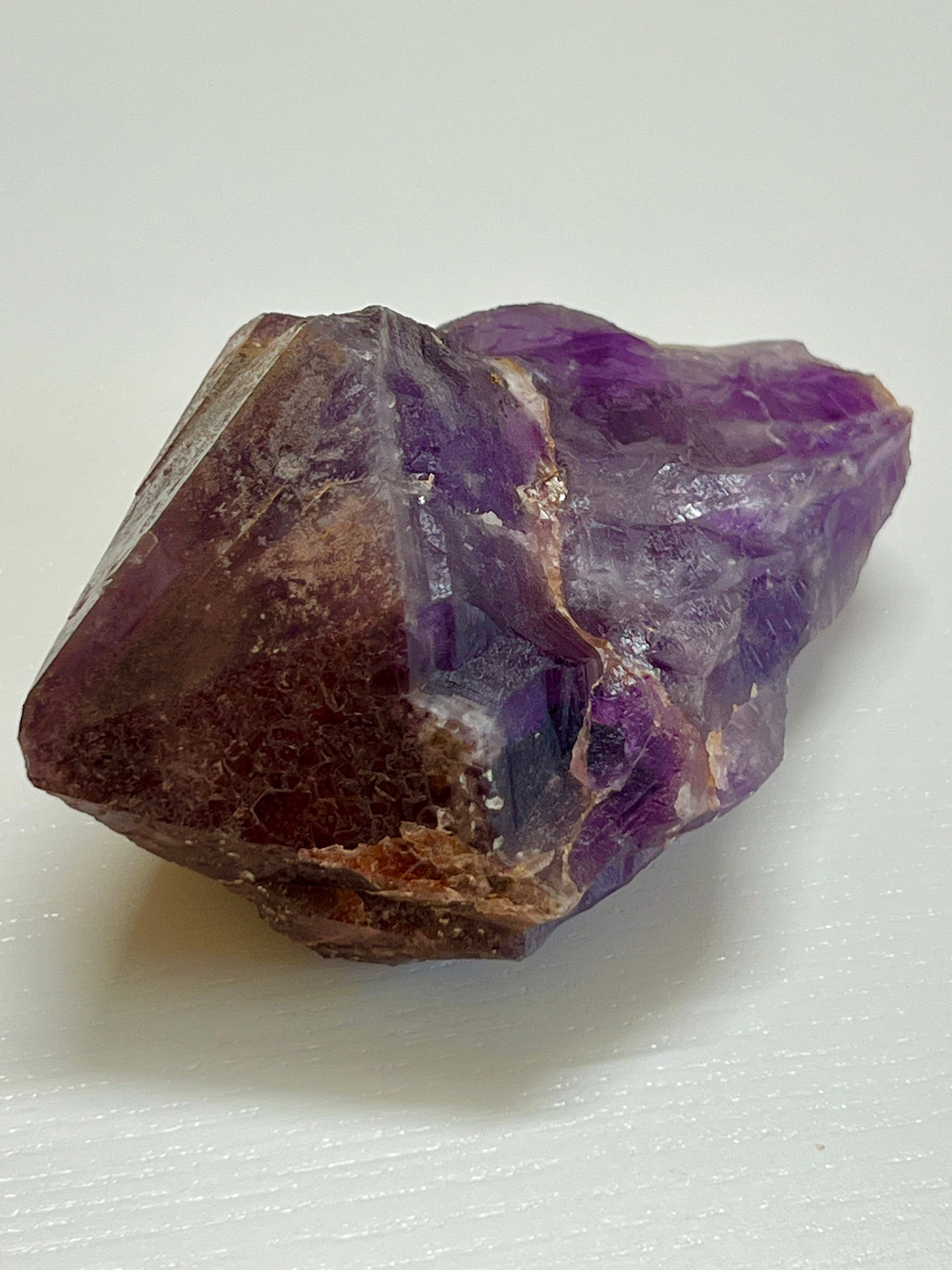 Thunder Bay Amethyst Point from Canada, Hematite Coated Amethyst Point, Hematite coated Amethyst wand