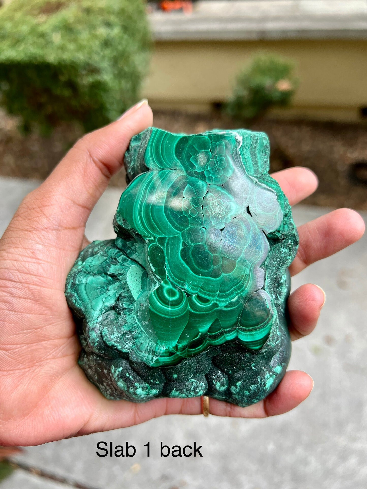 Large Malachite freeform pair| A pair of Free Form Malachite | Malachite Slab pair