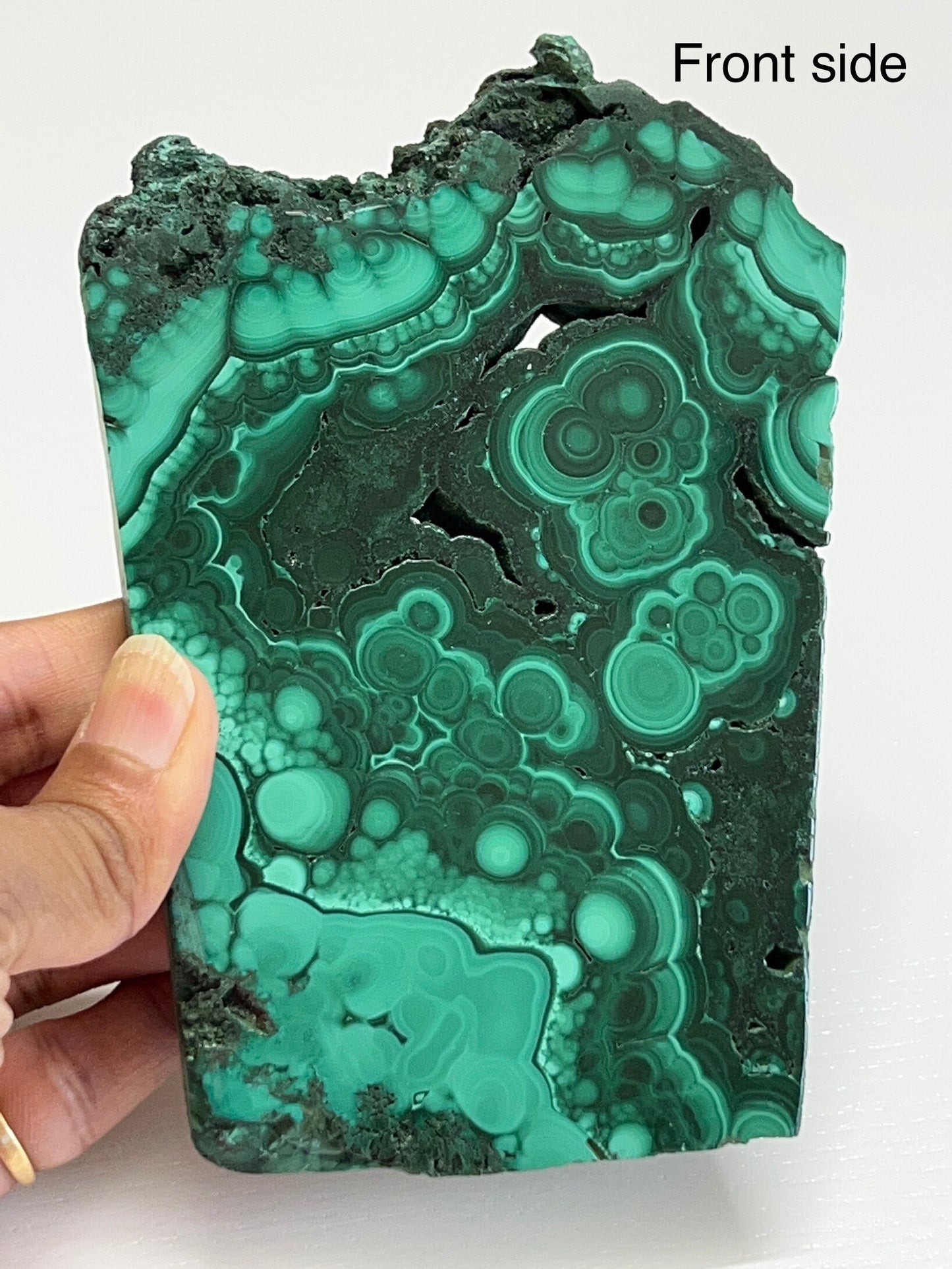 High quality Malachite slab | Malachite freeform slab