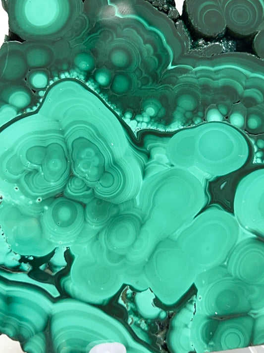 Malachite slab with beautiful banding