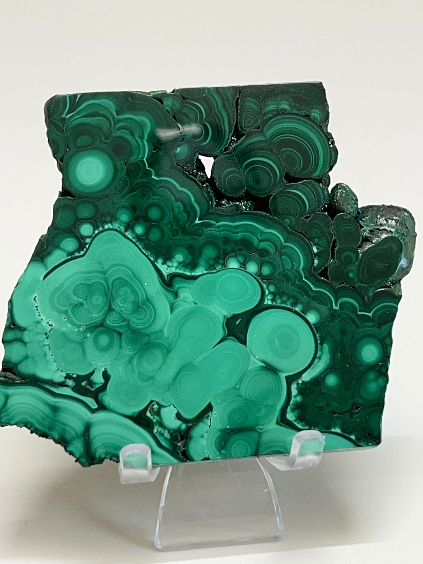 Malachite slab with beautiful banding