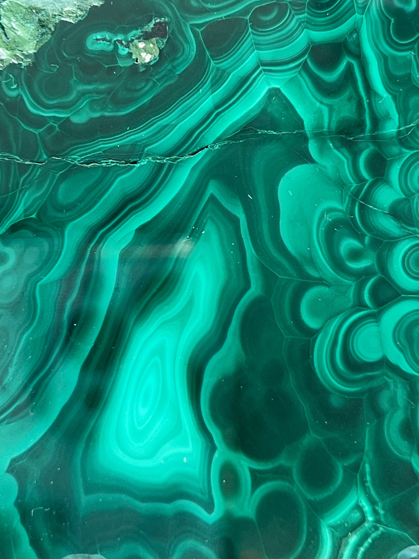 High  quality Malachite slab with beautiful green colors