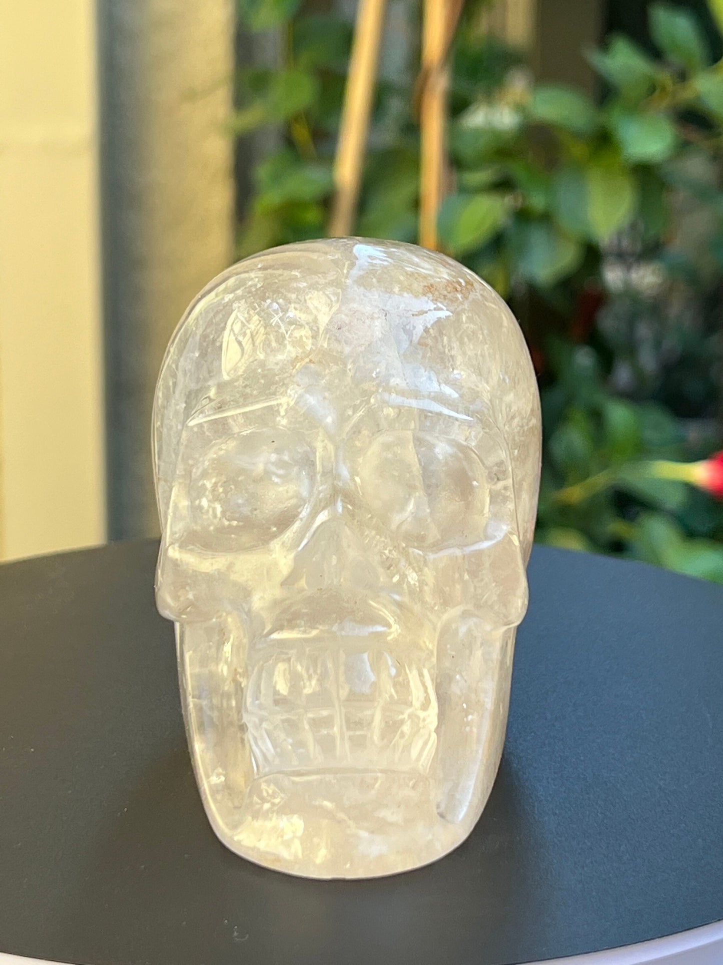Beautiful high quality clear quartz skull